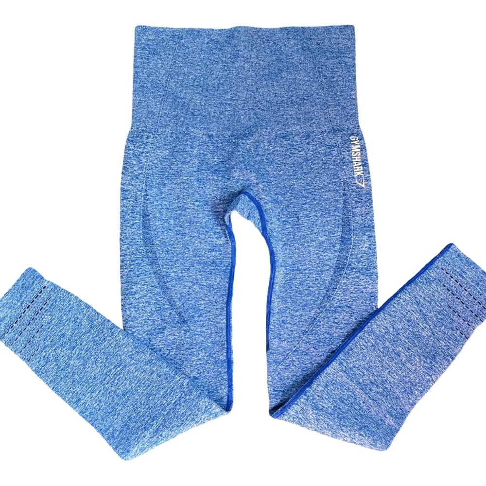 Gymshark high rise leggings blue seamless